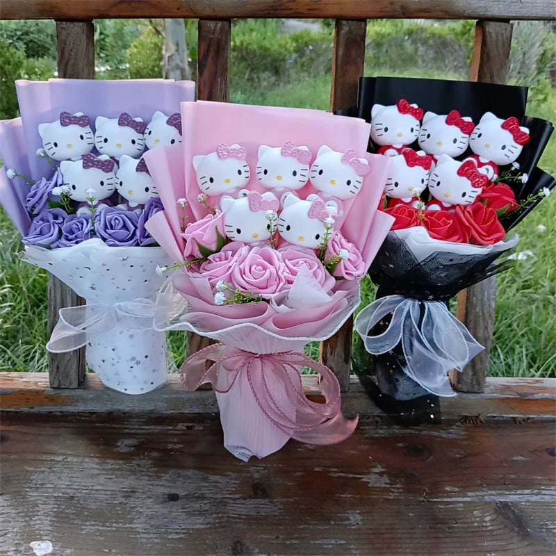 Hello kitty plushie bouquet