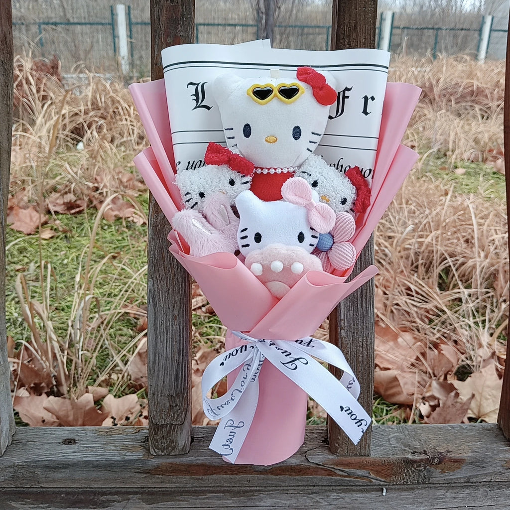 Hello kitty plushie bouquet