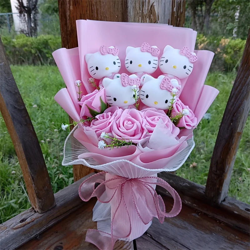 Hello kitty plushie bouquet
