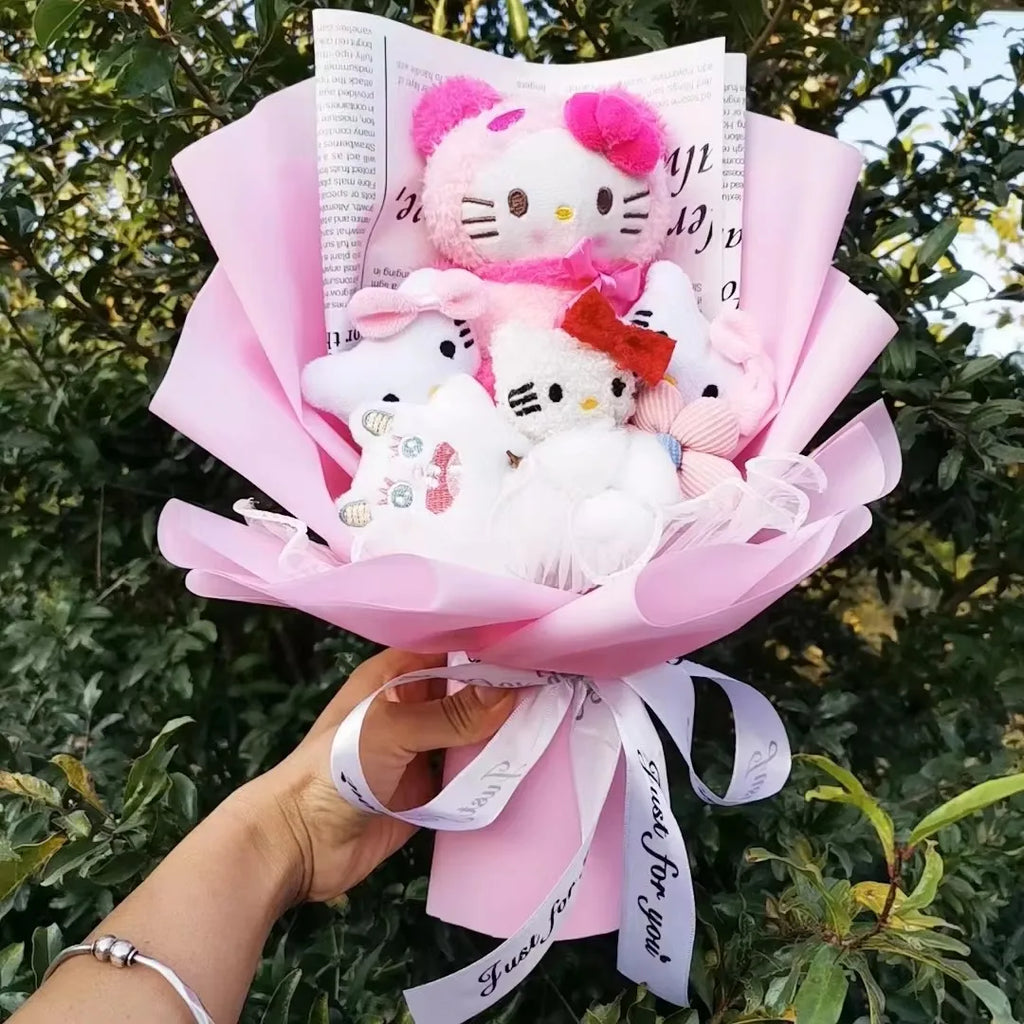 Hello kitty plushie bouquet