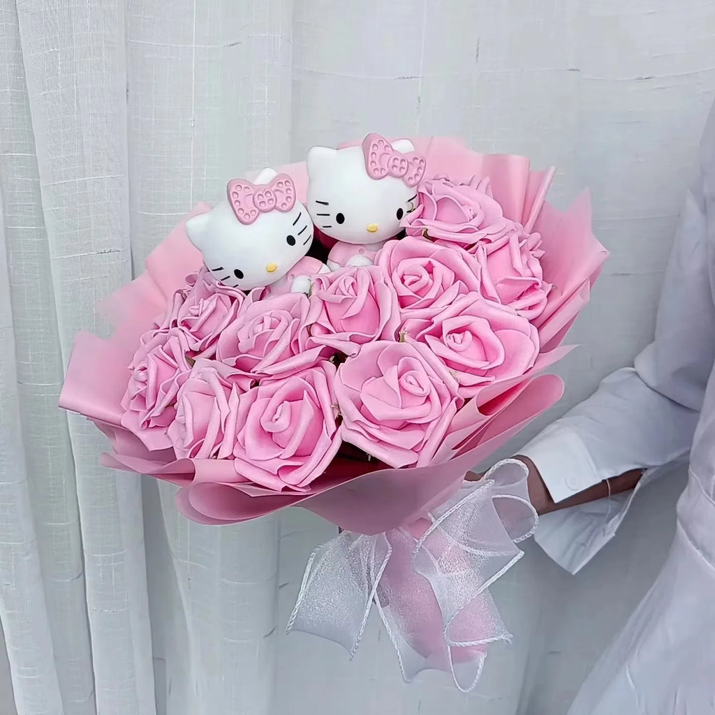 Hello kitty plushie bouquet