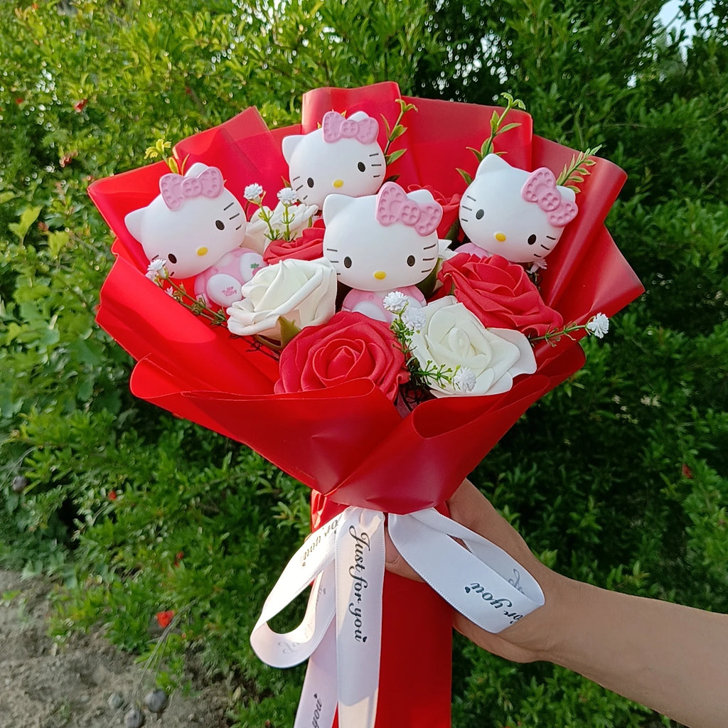 Hello kitty plushie bouquet