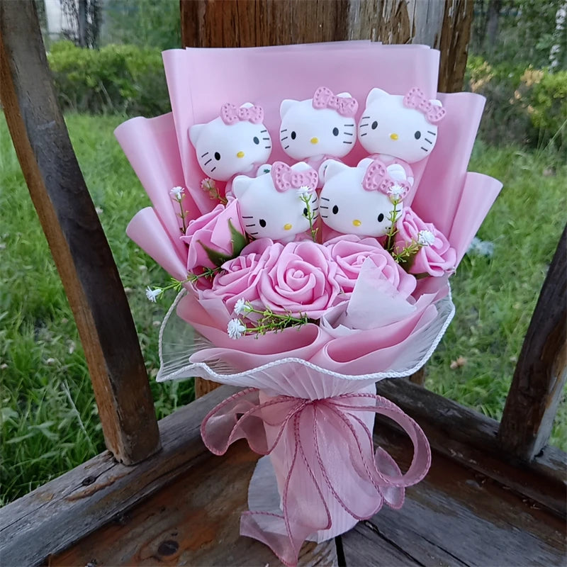 Hello kitty plushie bouquet
