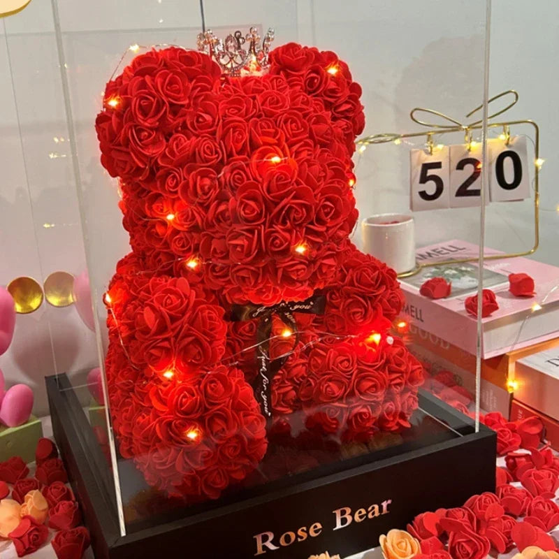 NEW 2026 Artificial Rose Bear