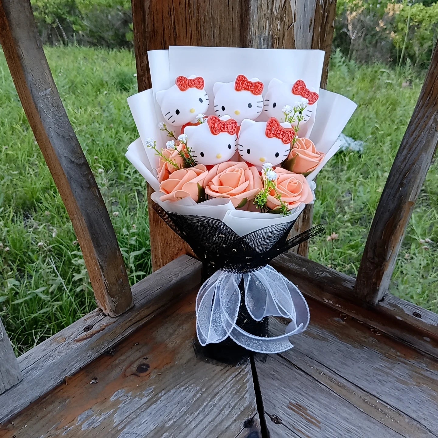 Hello kitty plushie bouquet
