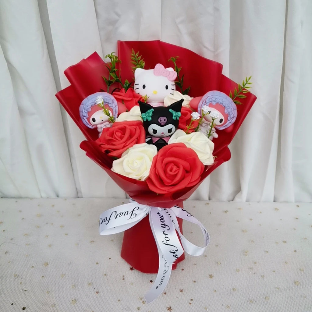 Hello kitty plushie bouquet
