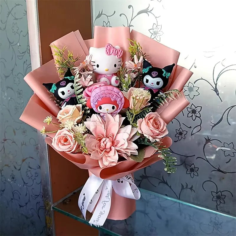 Hello kitty plushie bouquet