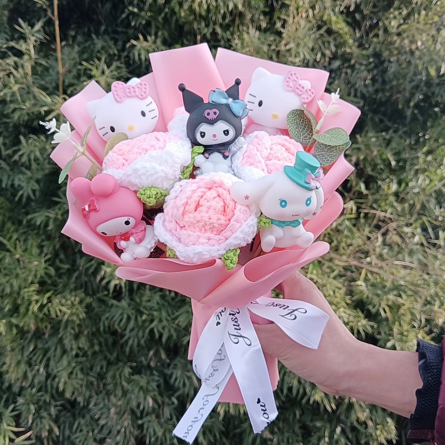Hello kitty plushie bouquet