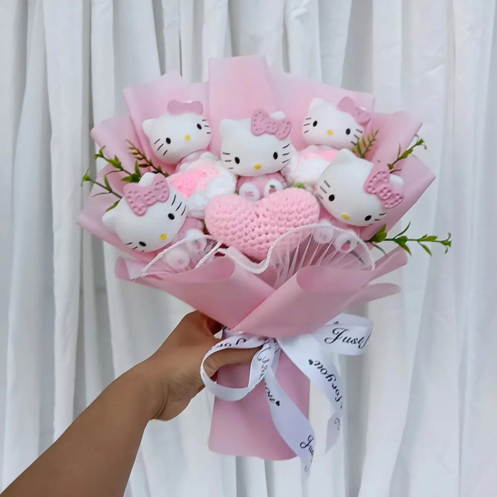 Hello kitty plushie bouquet