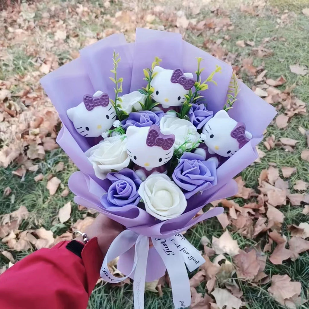 Hello kitty plushie bouquet