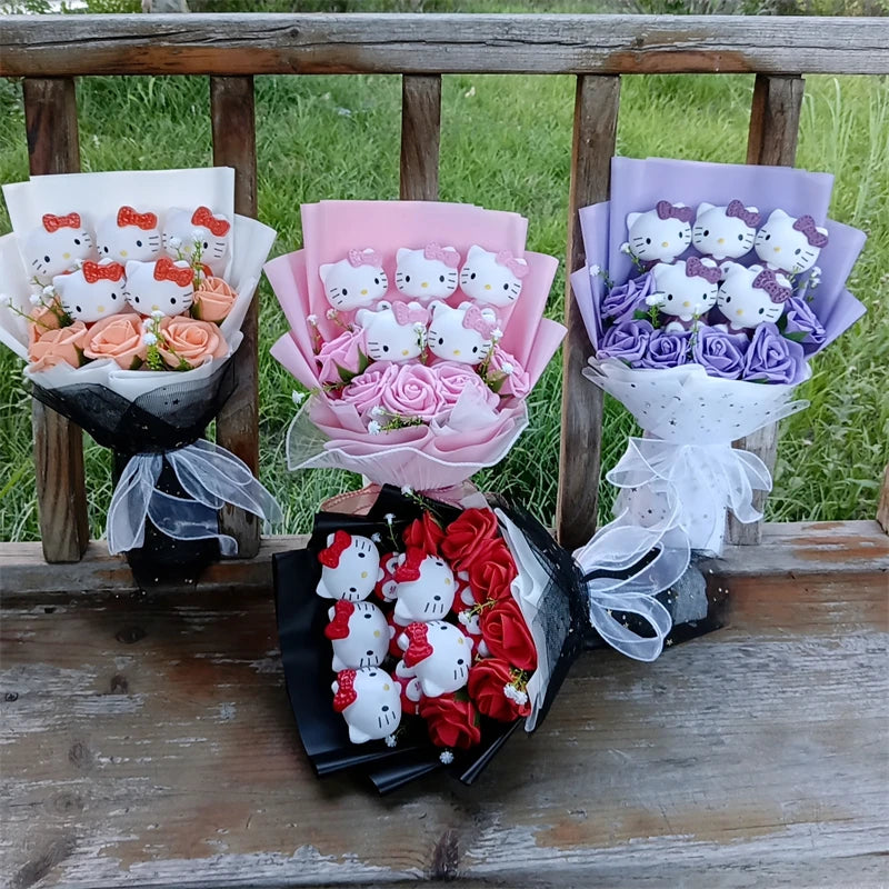 Hello kitty plushie bouquet
