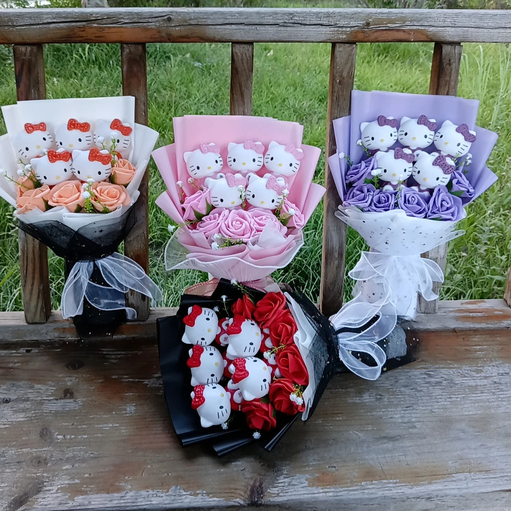 Hello kitty plushie bouquet