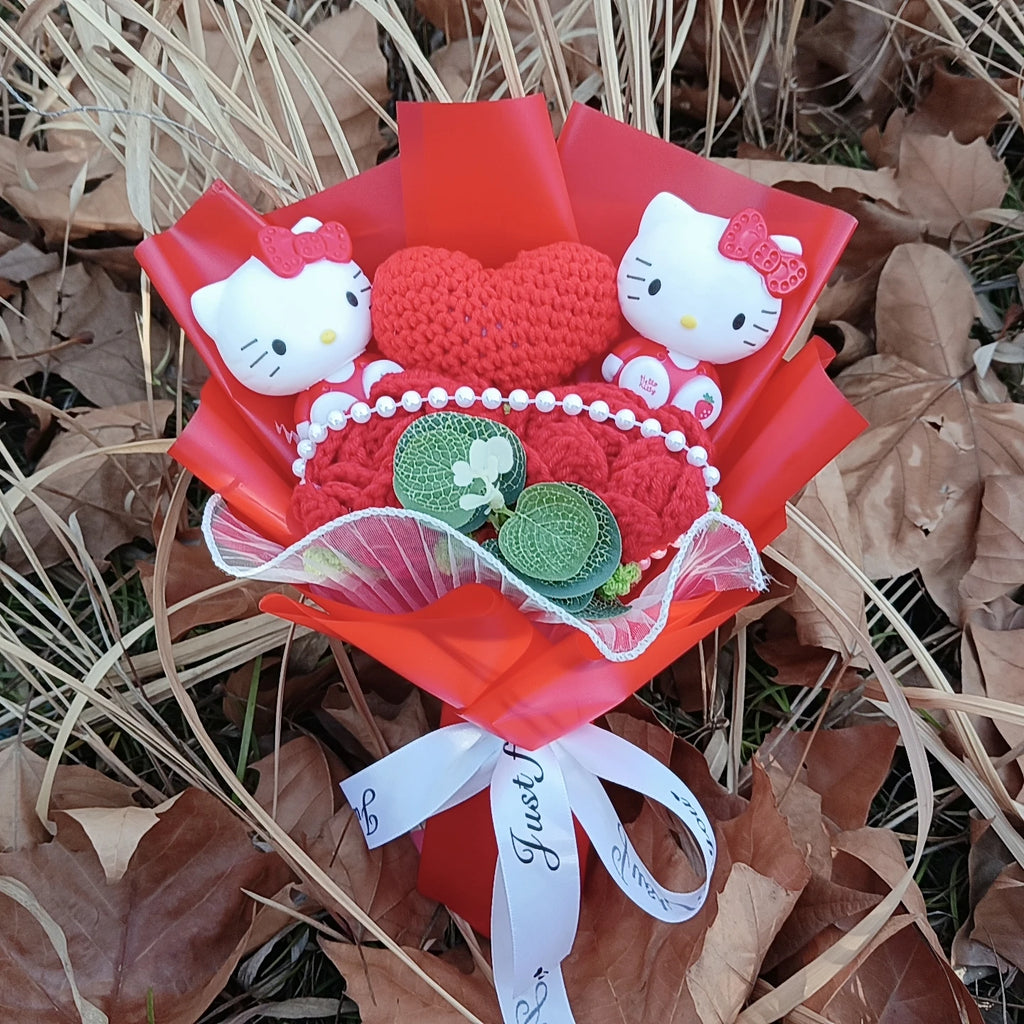 Hello kitty plushie bouquet